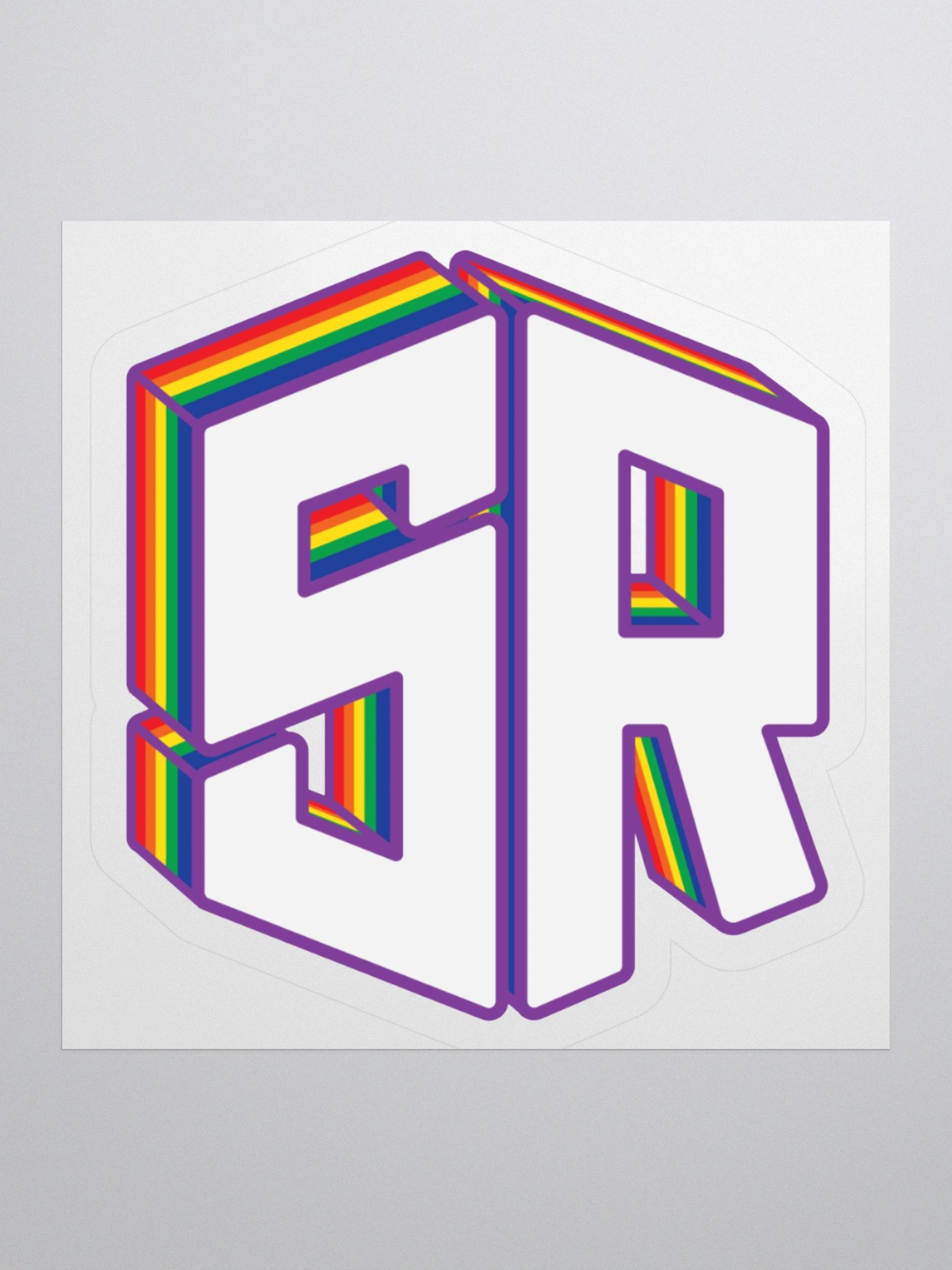 3D Rainbow Logo Sticker product image (2)