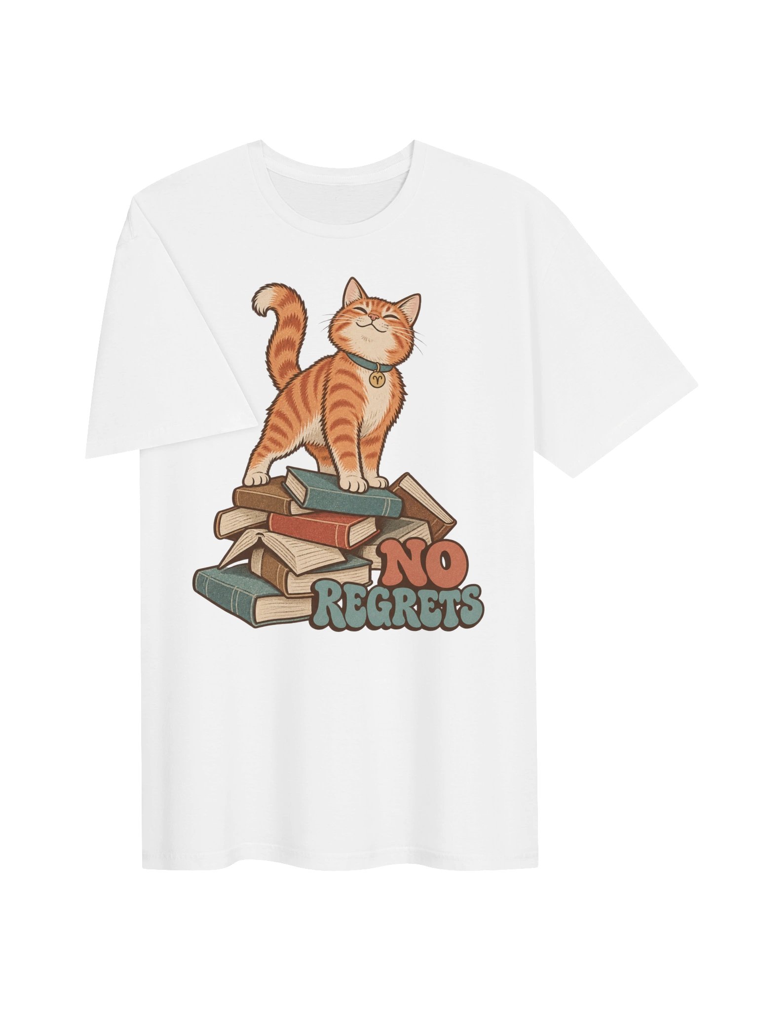 Aries No Regrets Cat Zodiac T-Shirt product image (3)