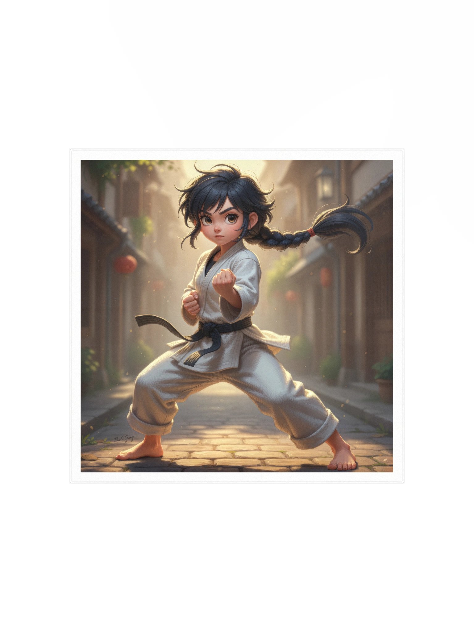 Karate Girl Art Poster product image (2)