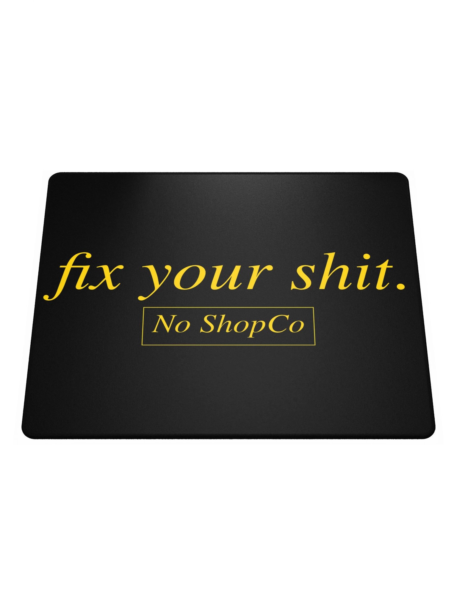 No ShopCo Gaming Mouse Pad - Yellow on Black product image (1)