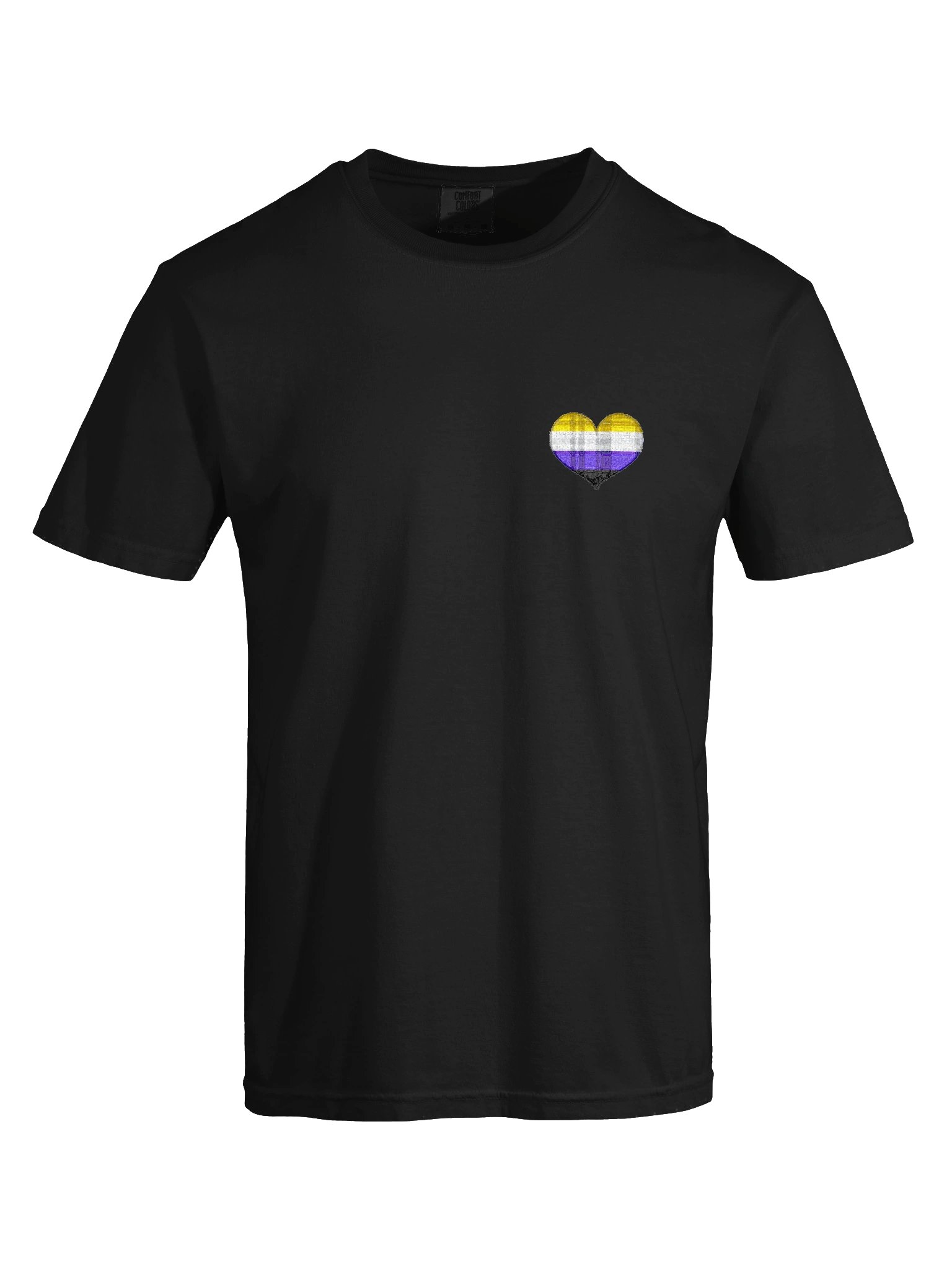 NonBinary Pride Flannel Heart Tee product image (7)