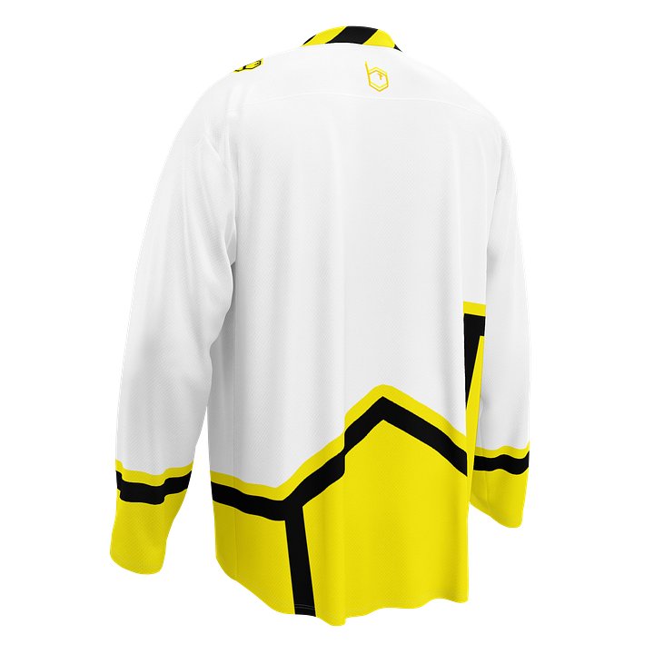 B-Team Sting Jersey - White And Yellow - Blank product image (2)