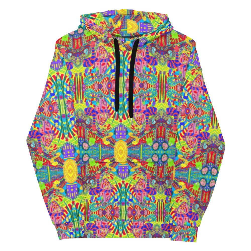 Abstract Doodle Creatures Unisex All Over Print Hoodie product image (12)