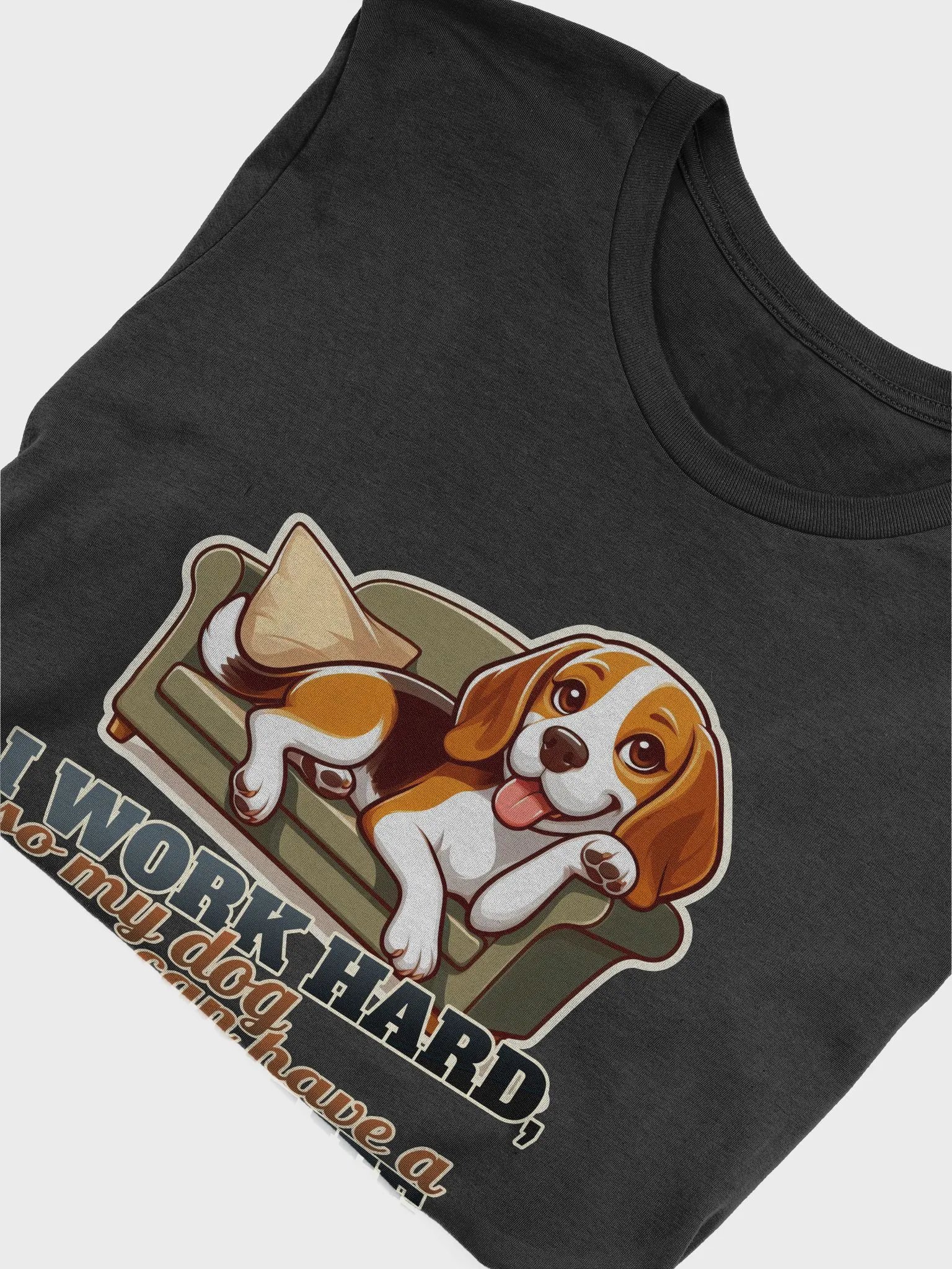 Work Hard - Beagle on Sofa - T-shirt product image (35)