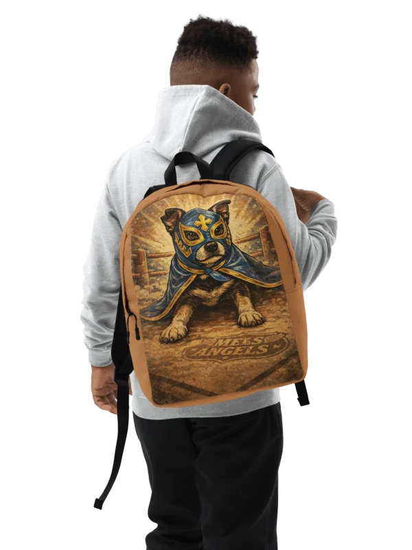 Los Guardianes Luchadores All-Over Print Backpack – Vintage Lucha Libre Dog Travel & School Bag product image (8)