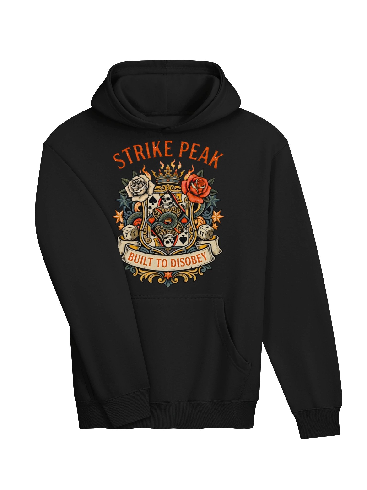 Premium Heavyweight Oversized Hoodie - "Built To Disobey" Dual-Sided Statement Streetwear product image (13)