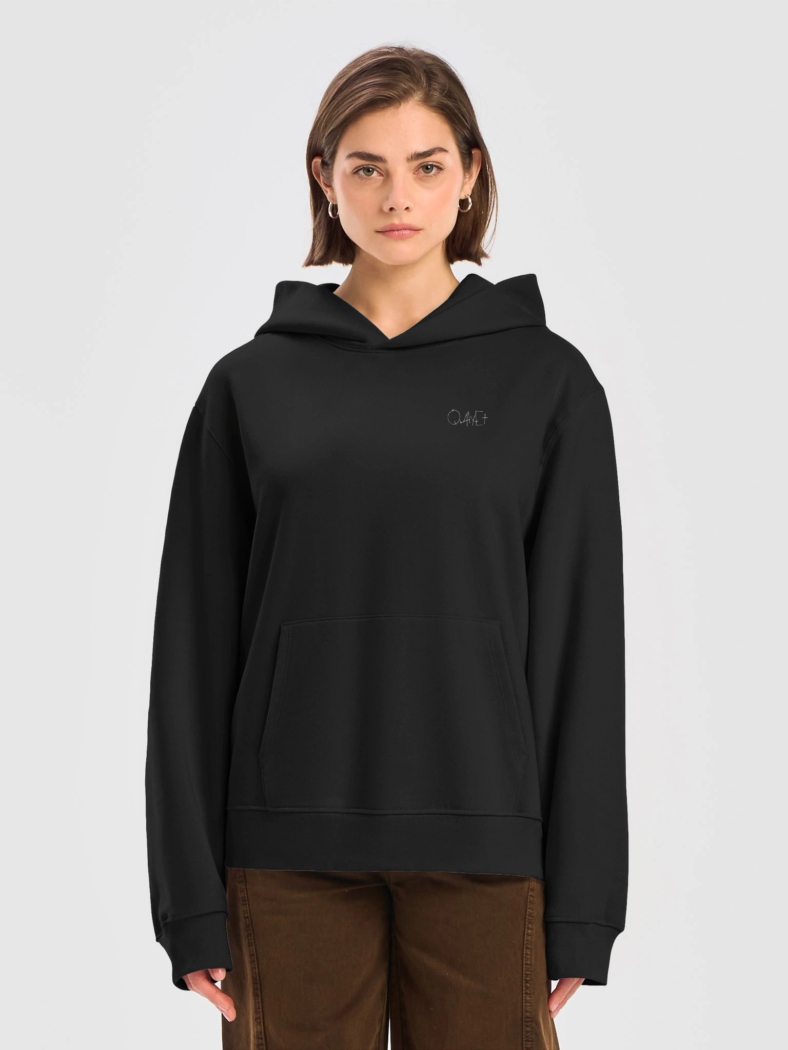 HUSH HOODIE WHITE LOGO product image (5)