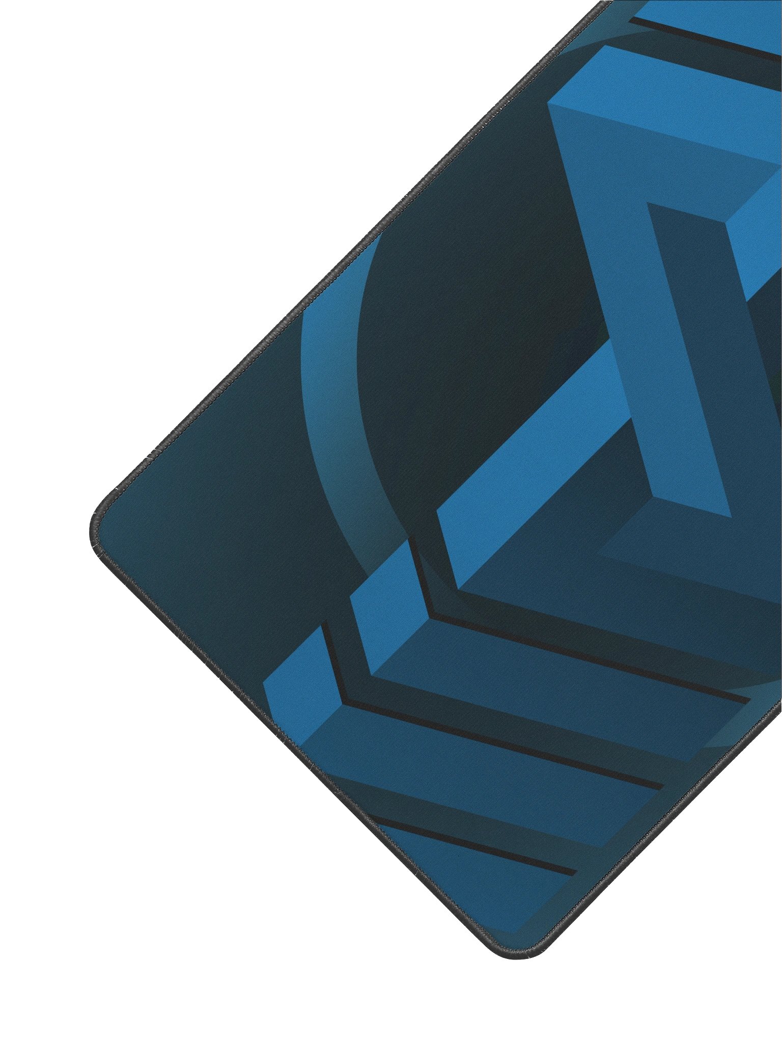 Blue Logo Design on Black Deskmat (12" x 22") product image (2)