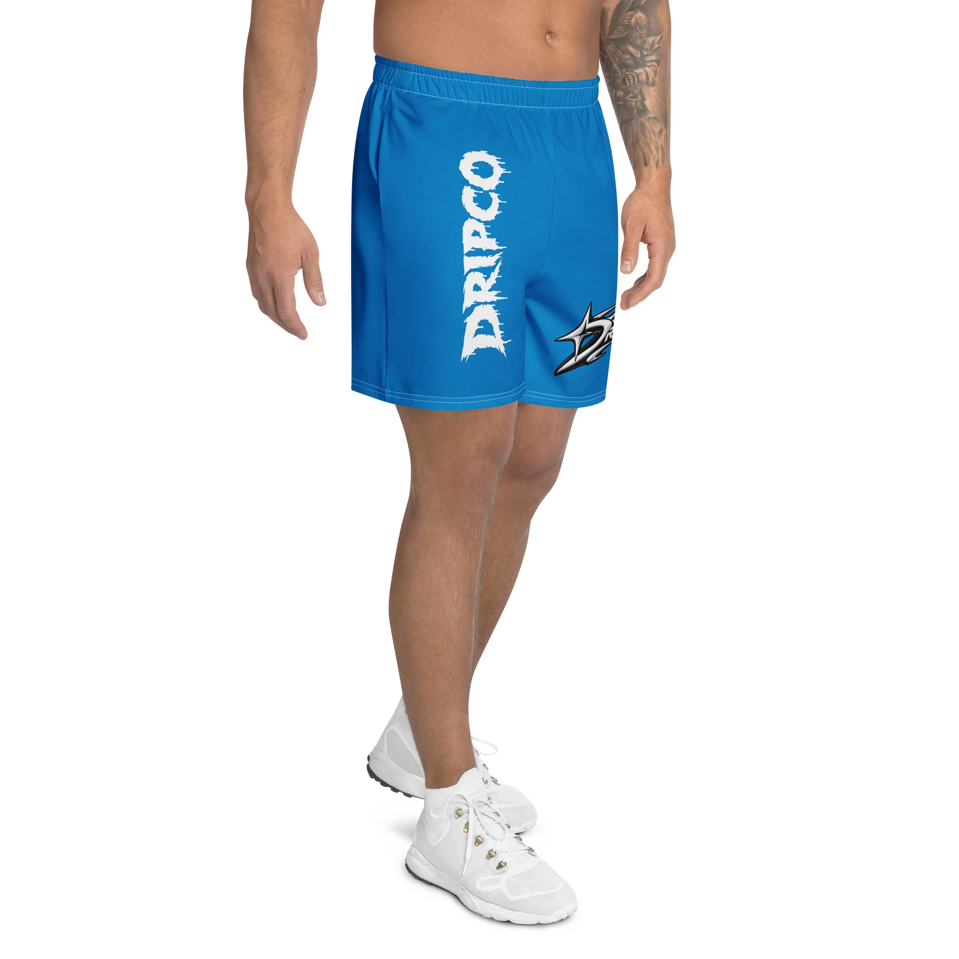 DRIPCO Blue Drip Logo Athletic Long Shorts product image (2)