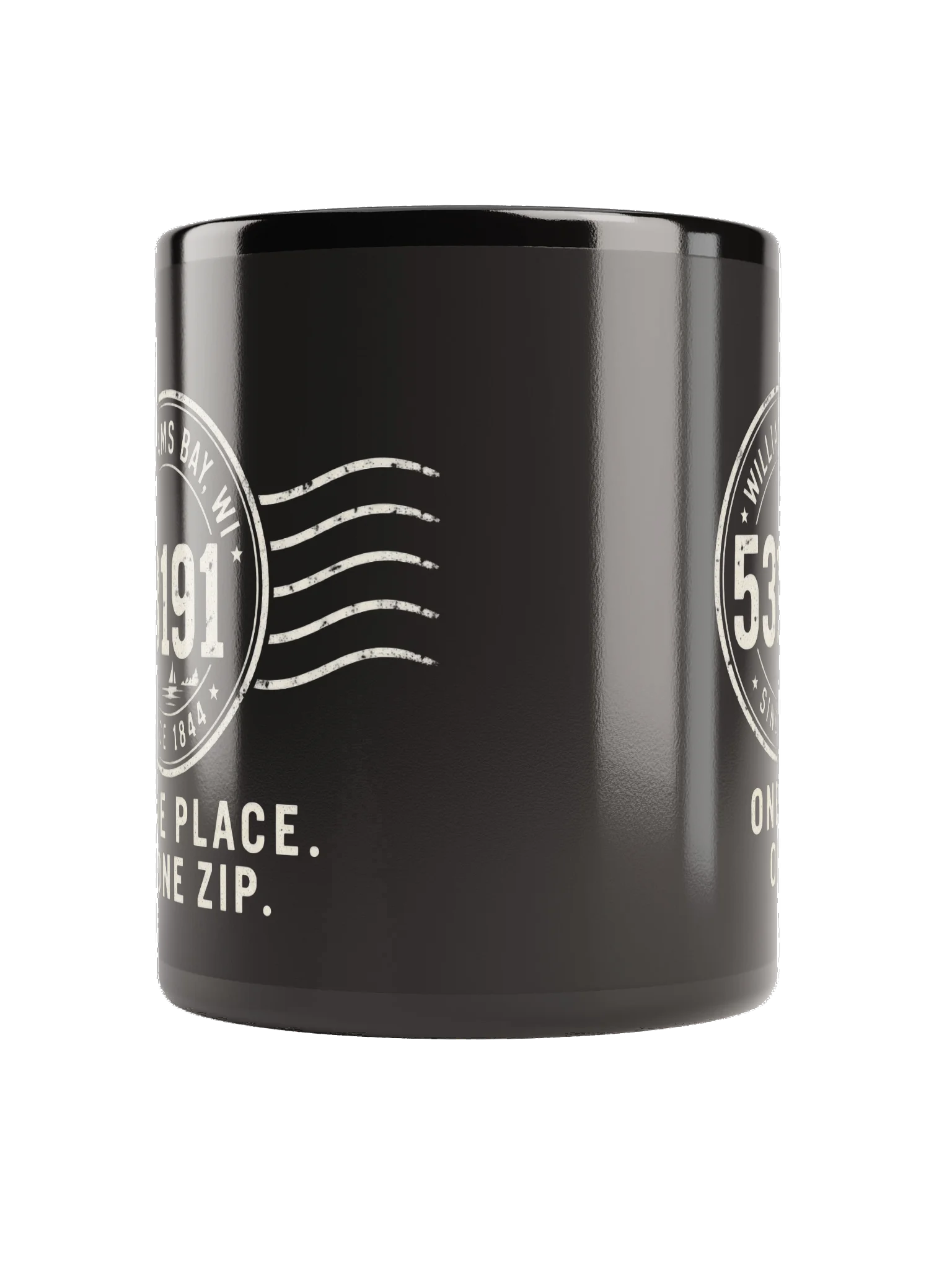 53191 ZIPCODE The CODE Black Mug product image (3)