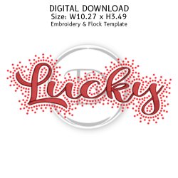 Lucky Embroidery & Rhinestone Design product image (1)