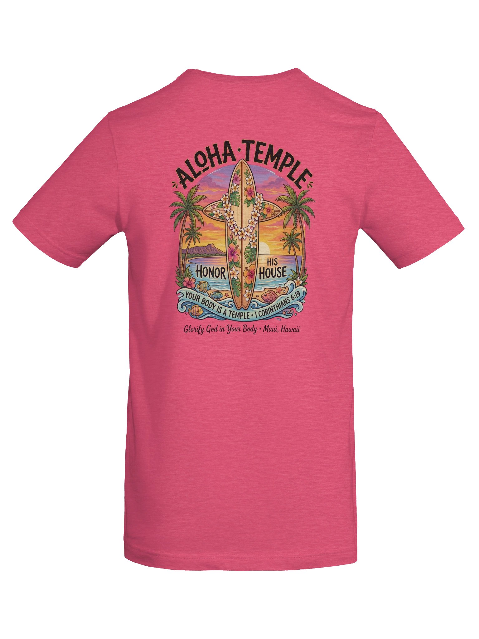 His House Unisex "Aloha Temple" T-Shirt product image (6)