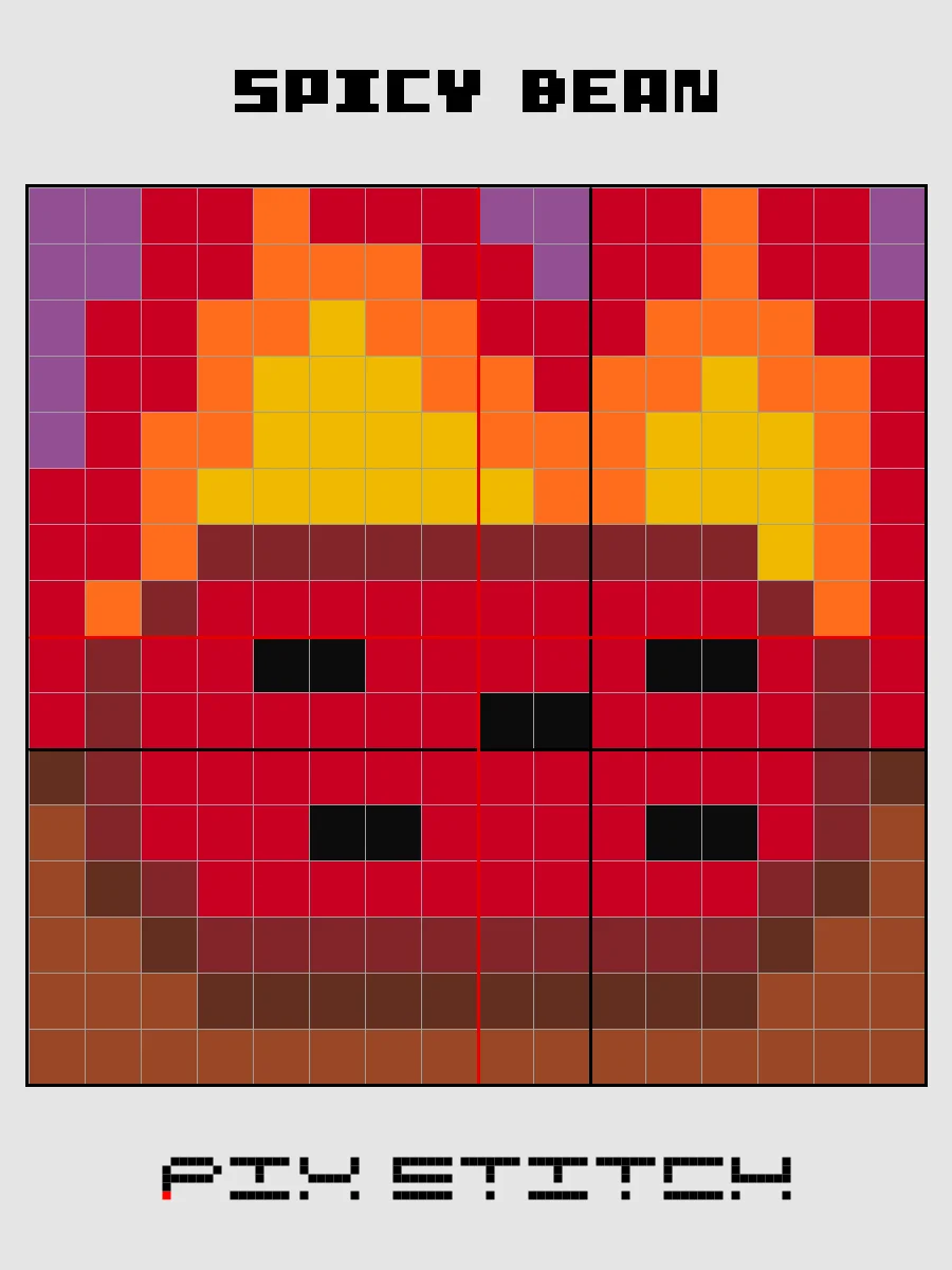 Spicy Bean Pixel Art product image (2)