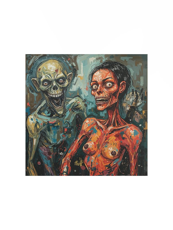 Brushstrokes of the Damned Matte Poster product image (1)