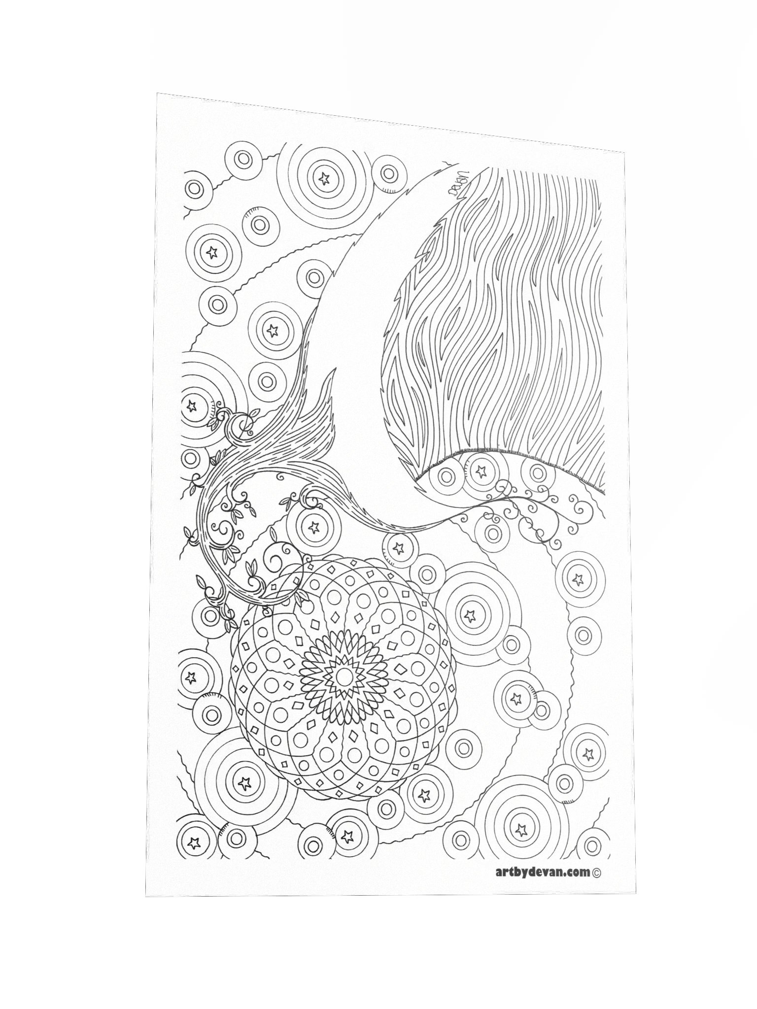 Color Your Own Art: Wild Moon product image (2)