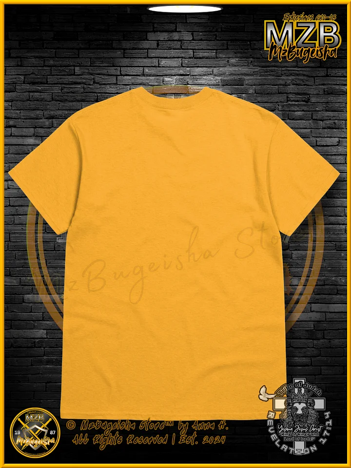 T-Shirt - MzBugeisha™ "Yeshua Jesus Christ King of kings " [V2/gold] Faith Based T-Shirt By Anna H. product image (2)