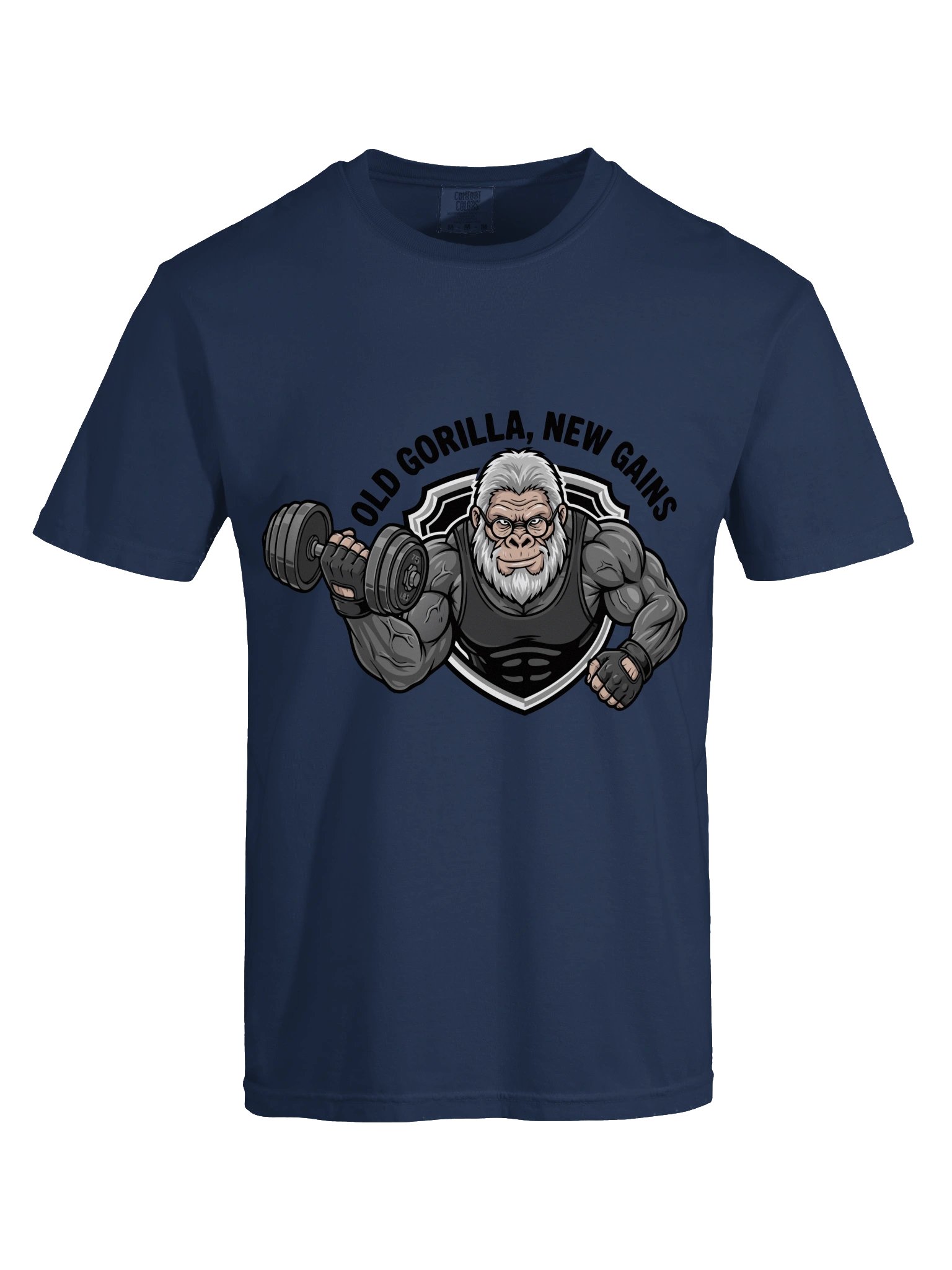 Old Gorilla, New Gains - Funny Bodybuilder T-Shirt product image (4)