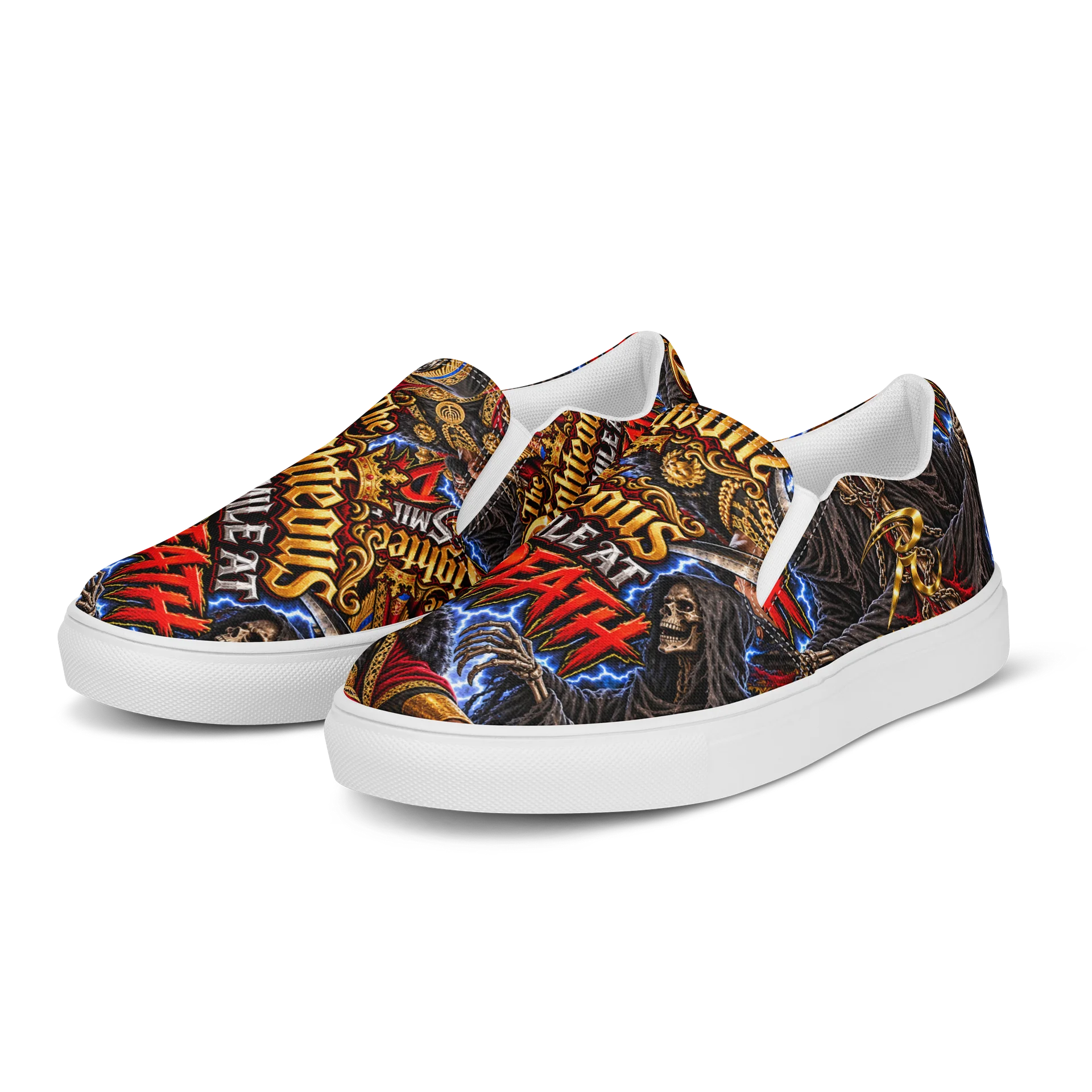 The Righteous Smile at Death Slip-On Canvas Shoes product image (3)