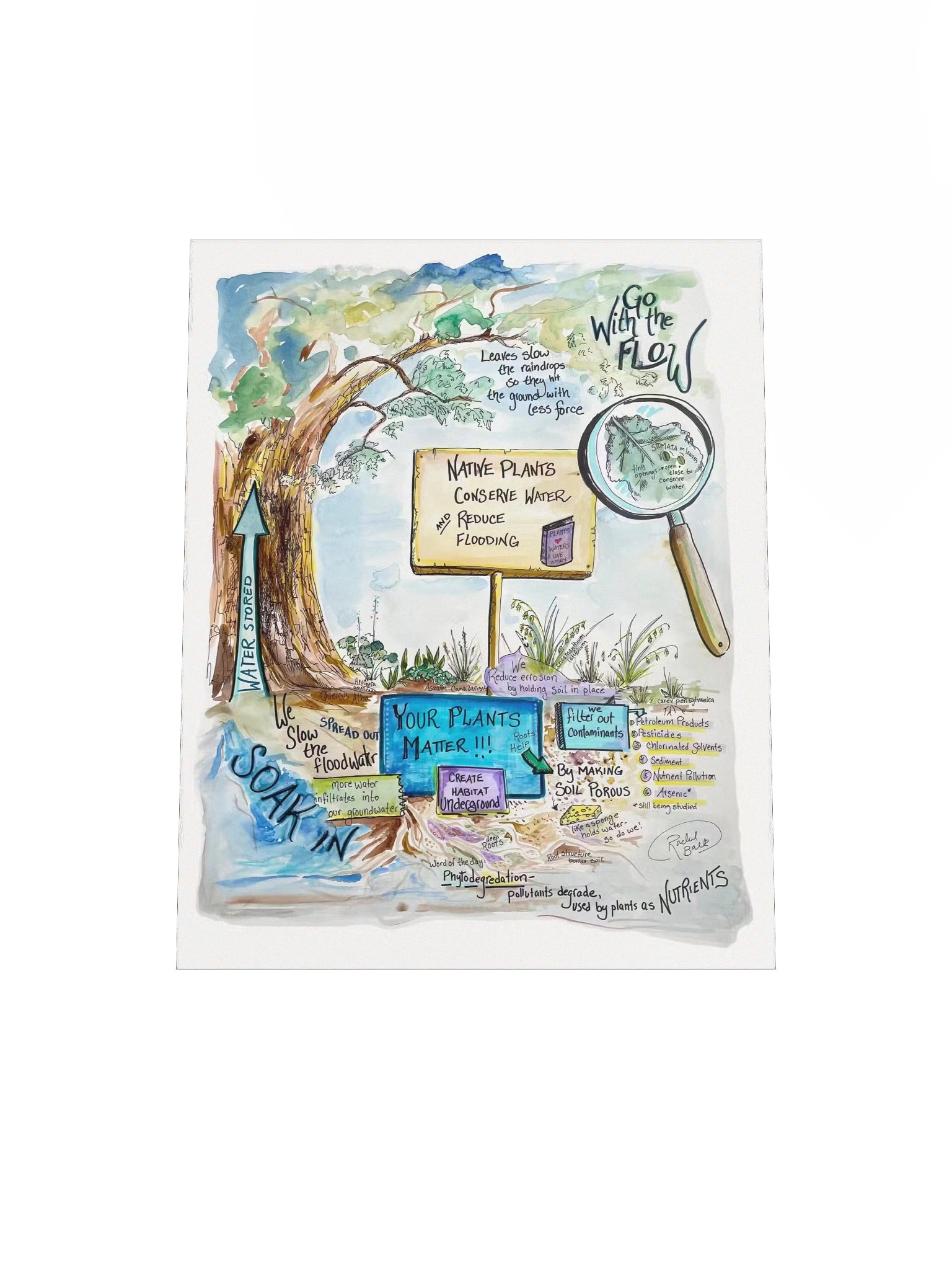 "Go With the Flow" (Poster) product image (4)