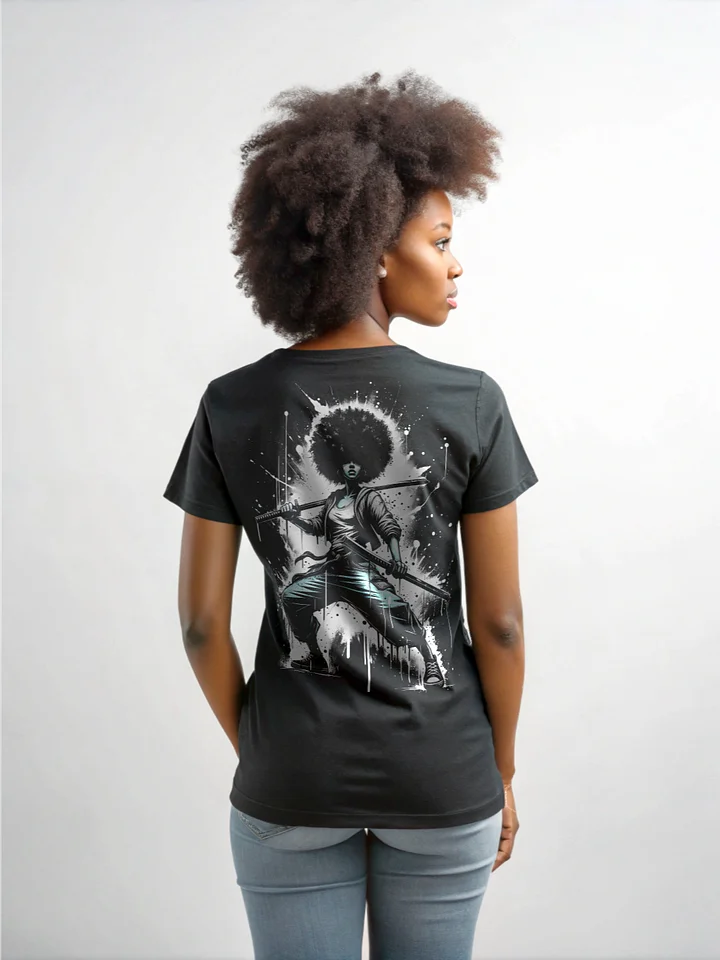 Afro Blade Princess (Back Print) T-shirt product image (2)