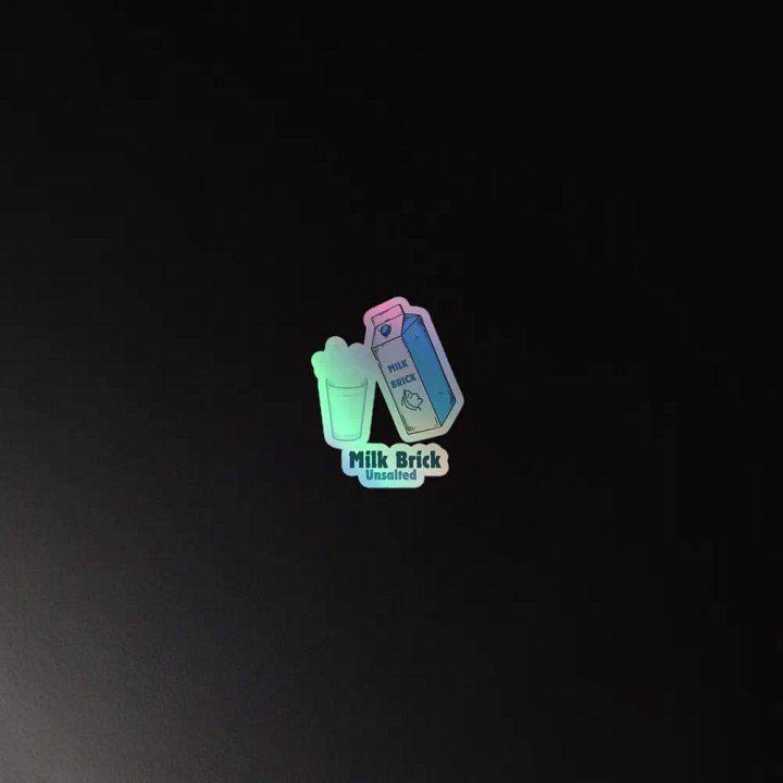 Milk Bricks Holo Sticker product image (2)