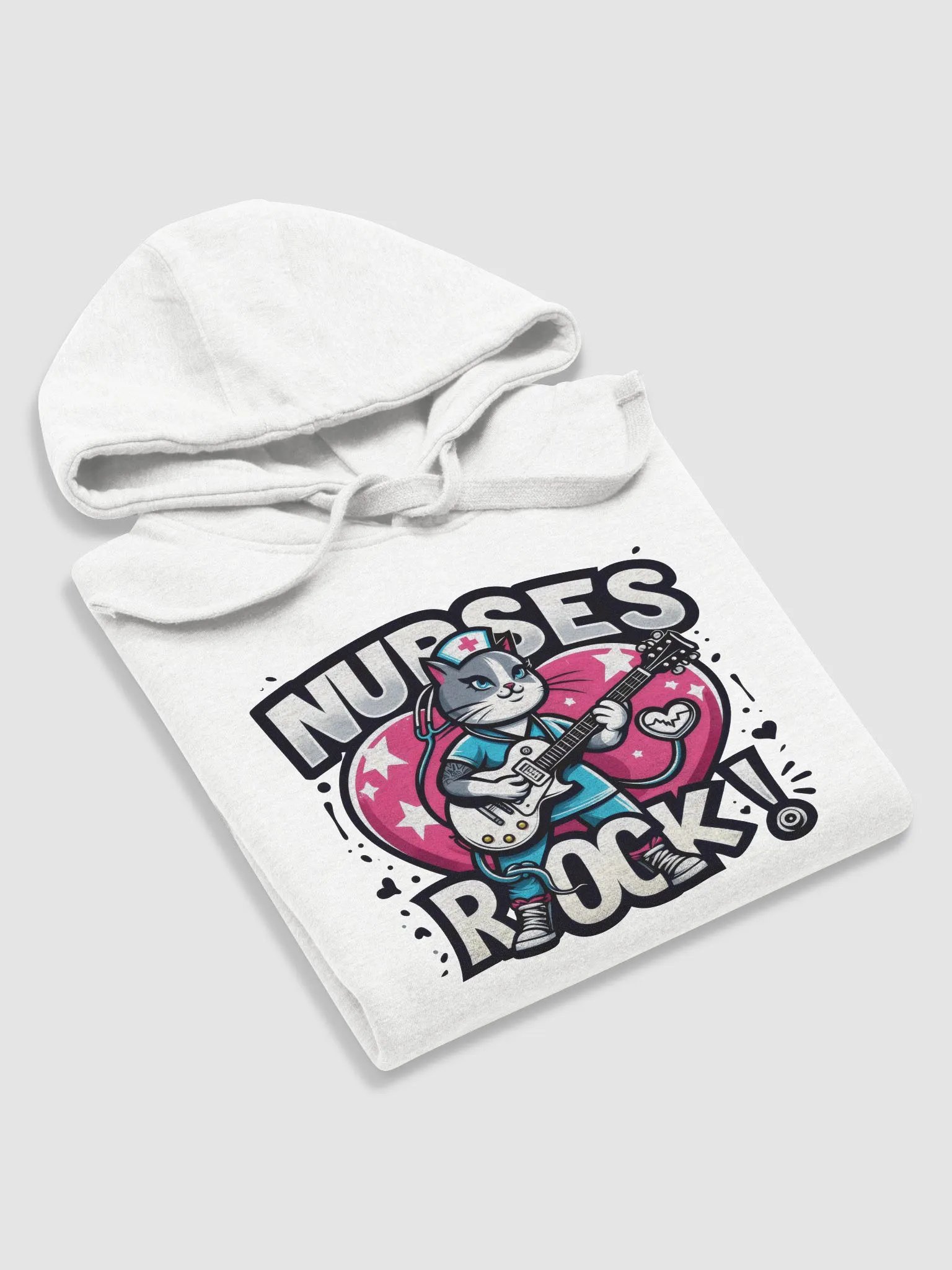 Nurse Rockstar Cat Hoodie product image (49)