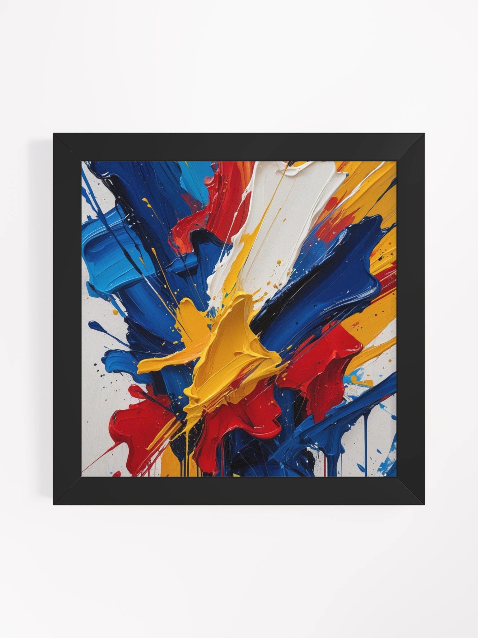 Vibrant Splatterburst Framed Poster product image (4)