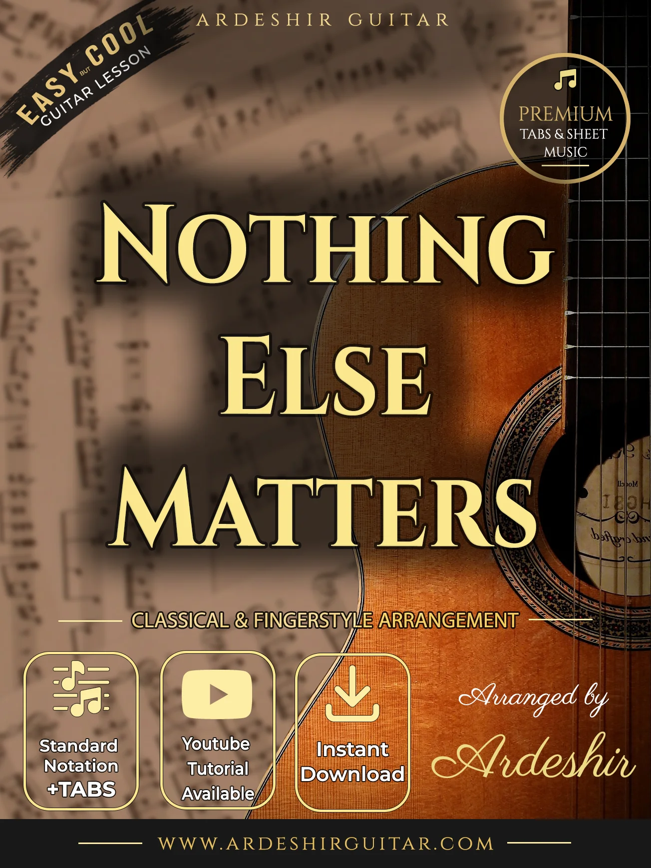 Nothing Else Matters – Metallica | Guitar TAB & Sheet Music product image (1)