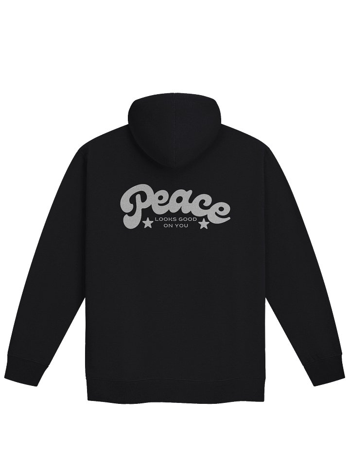 PEACE LOOKS GOOD Fleece Zip-Up Hoodie product image (6)