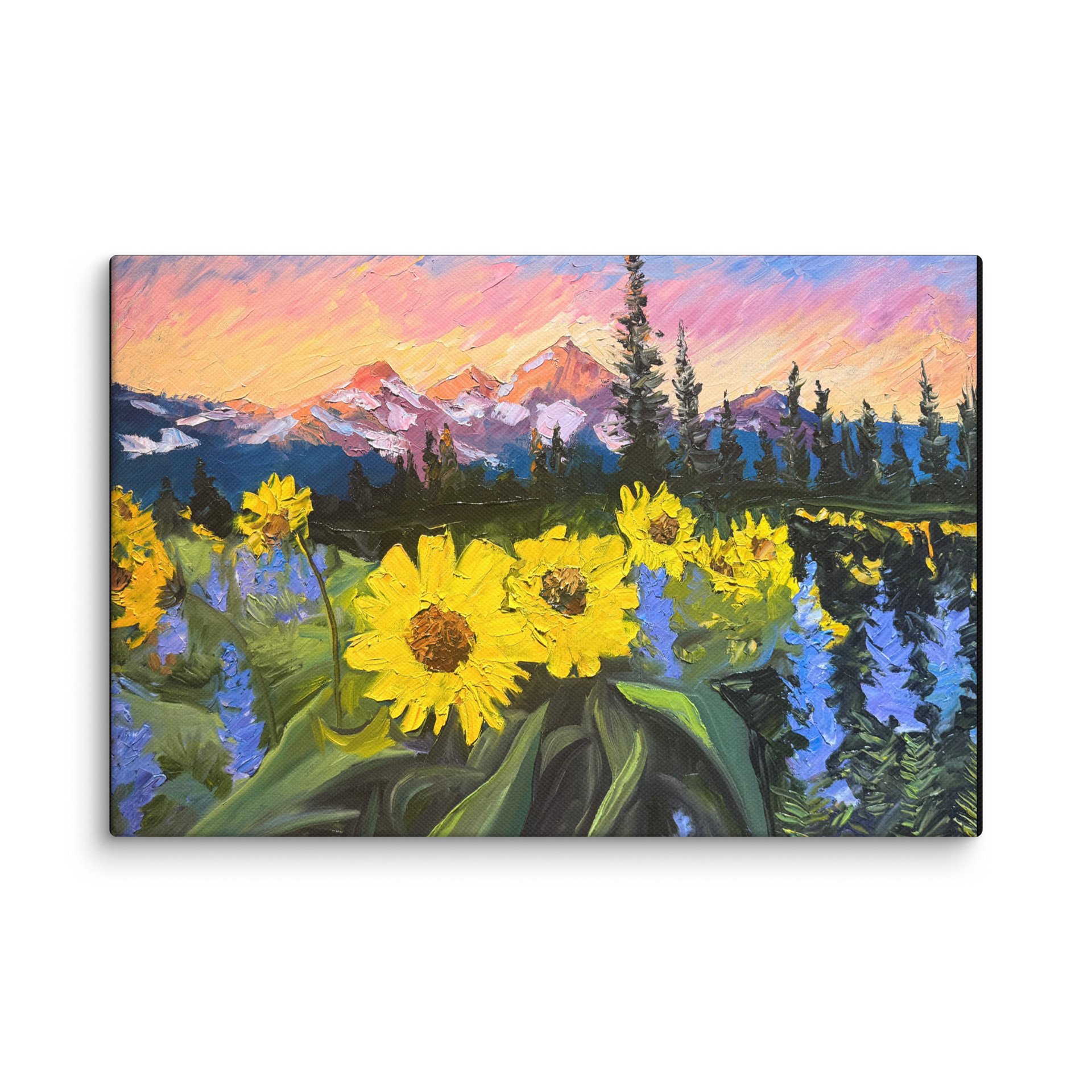 Mule Ears and Lupines - Giclee Canvas product image (6)