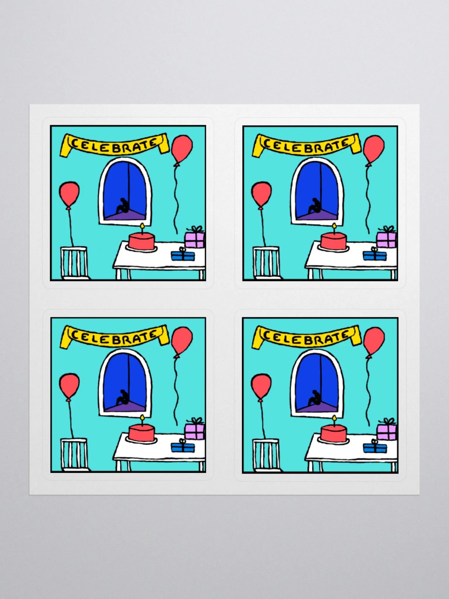 party of one - Sticker Sheet product image (1)