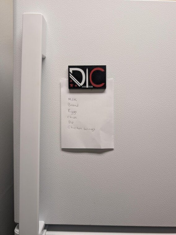 Washington DC Geometric 3D Printed Magnet | DMV Capital Pride Decor product image (4)