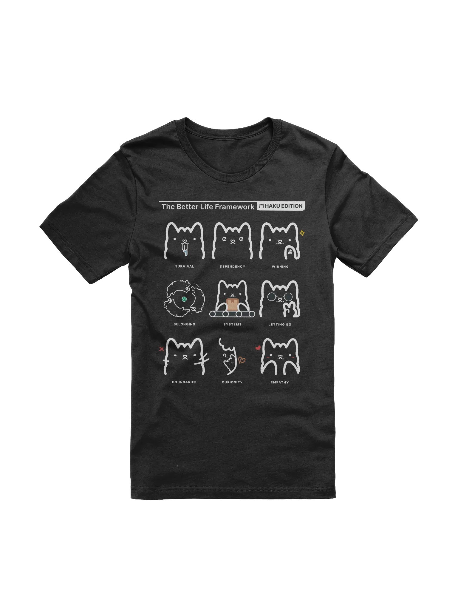 Better Life Framework Tee (HAKU) [BLACK] product image (1)