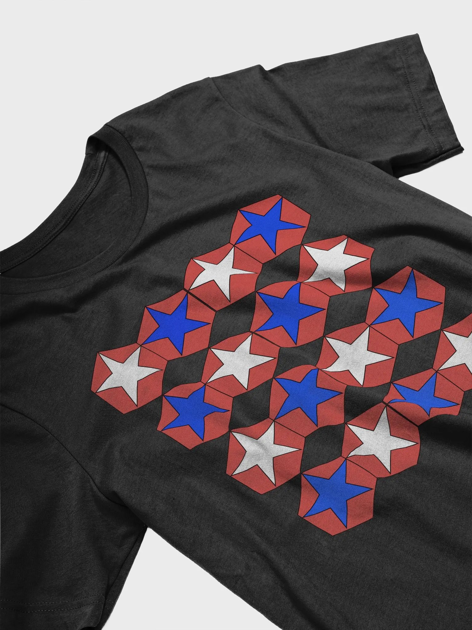 Stars Within Hexagons - Geometrical Design T-shirt product image (28)