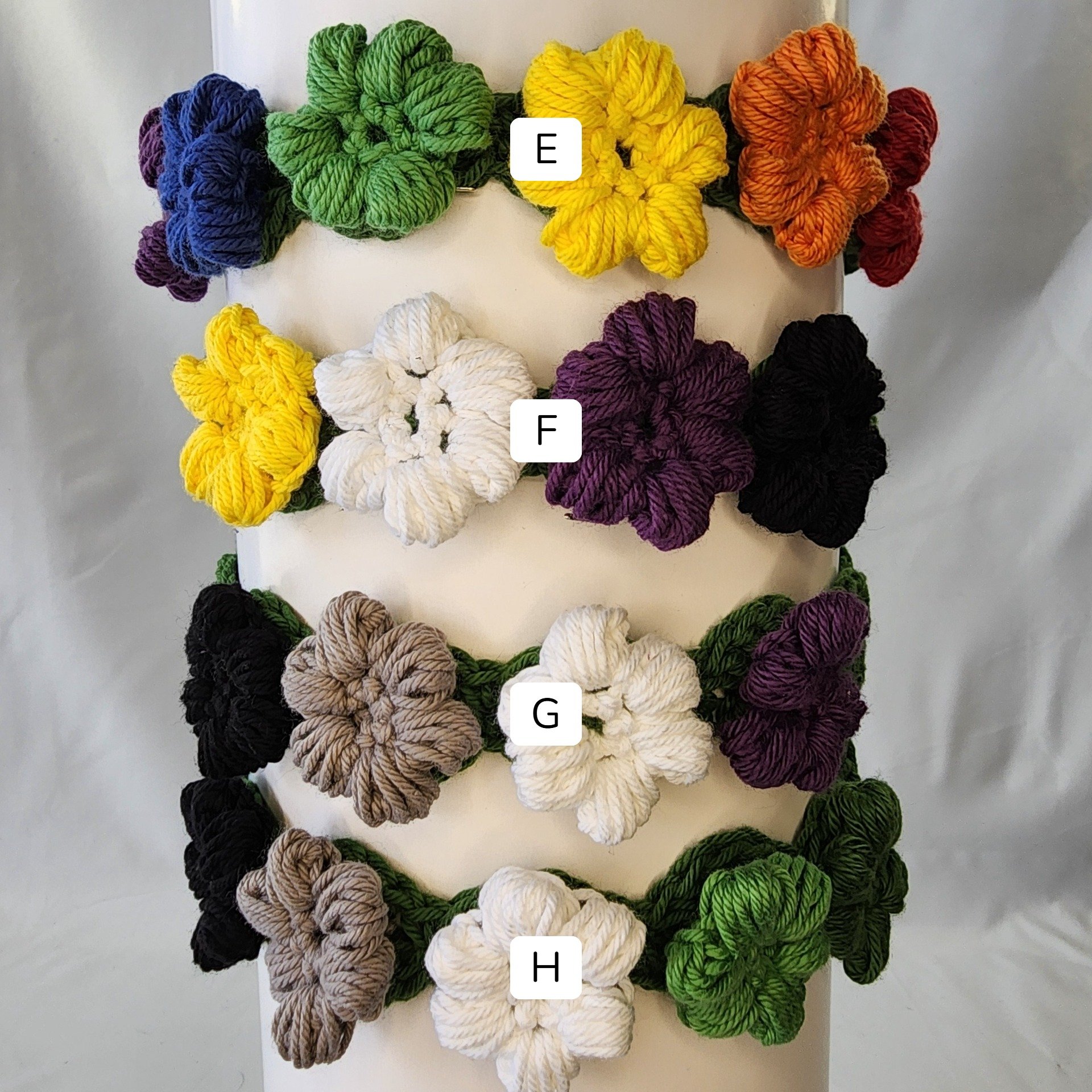 Crochet Pride Daisy Chain Headband: Handmade Cotton Festival Accessory product image (6)