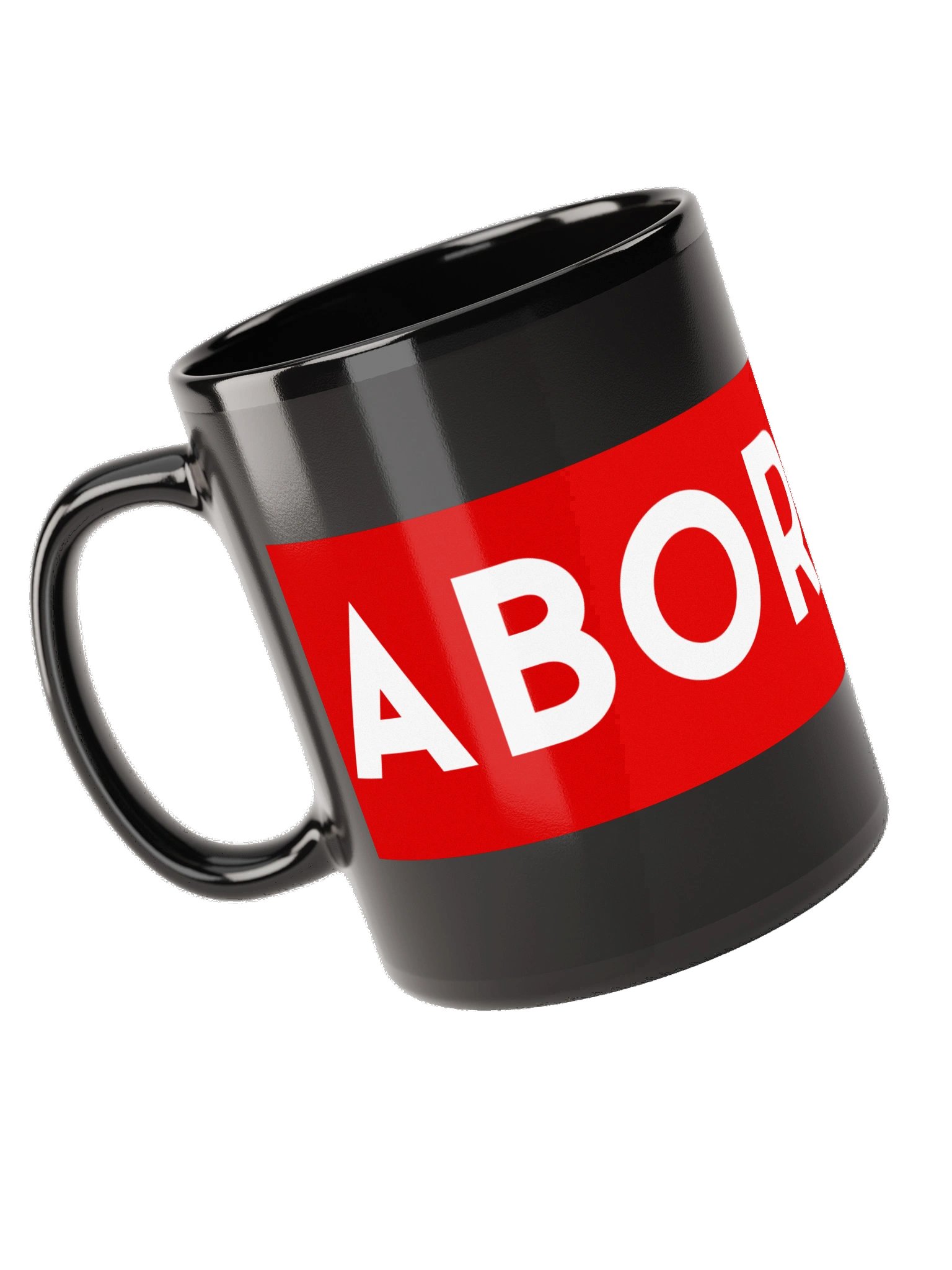 Aborigine Classic Logo Ceramic Coffee Mug – Black Premium Drinkware product image (9)