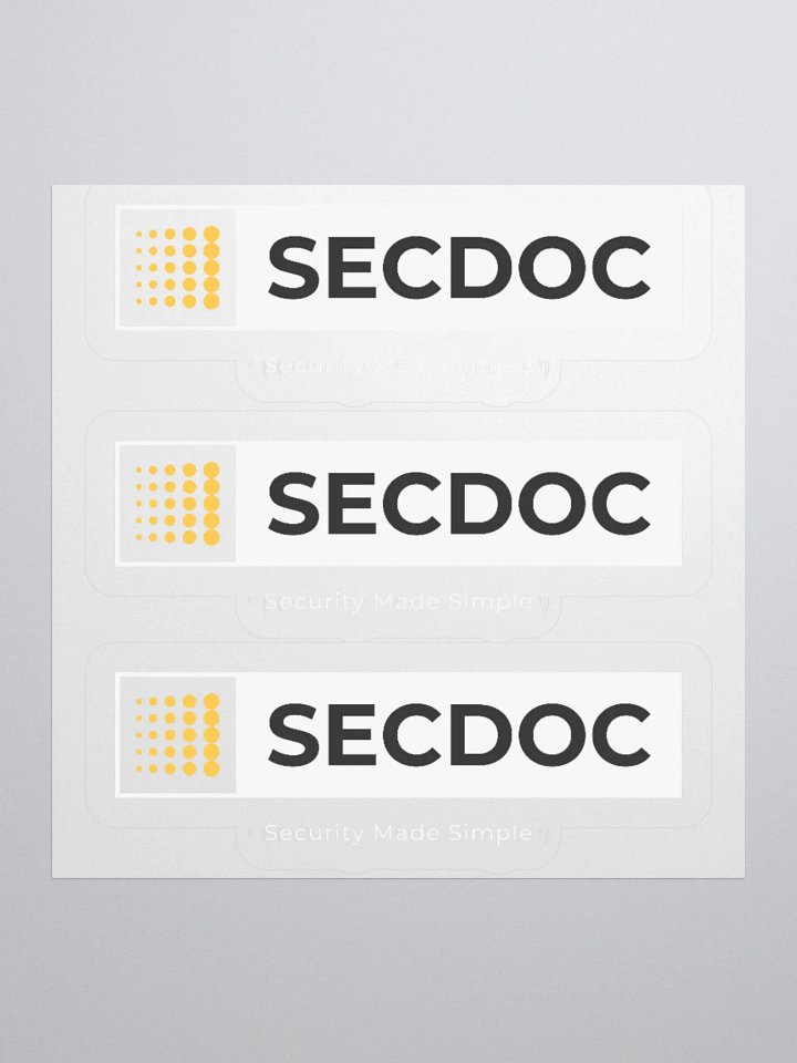 Vibrant SECDOC Kiss Cut Stickers Set product image (1)