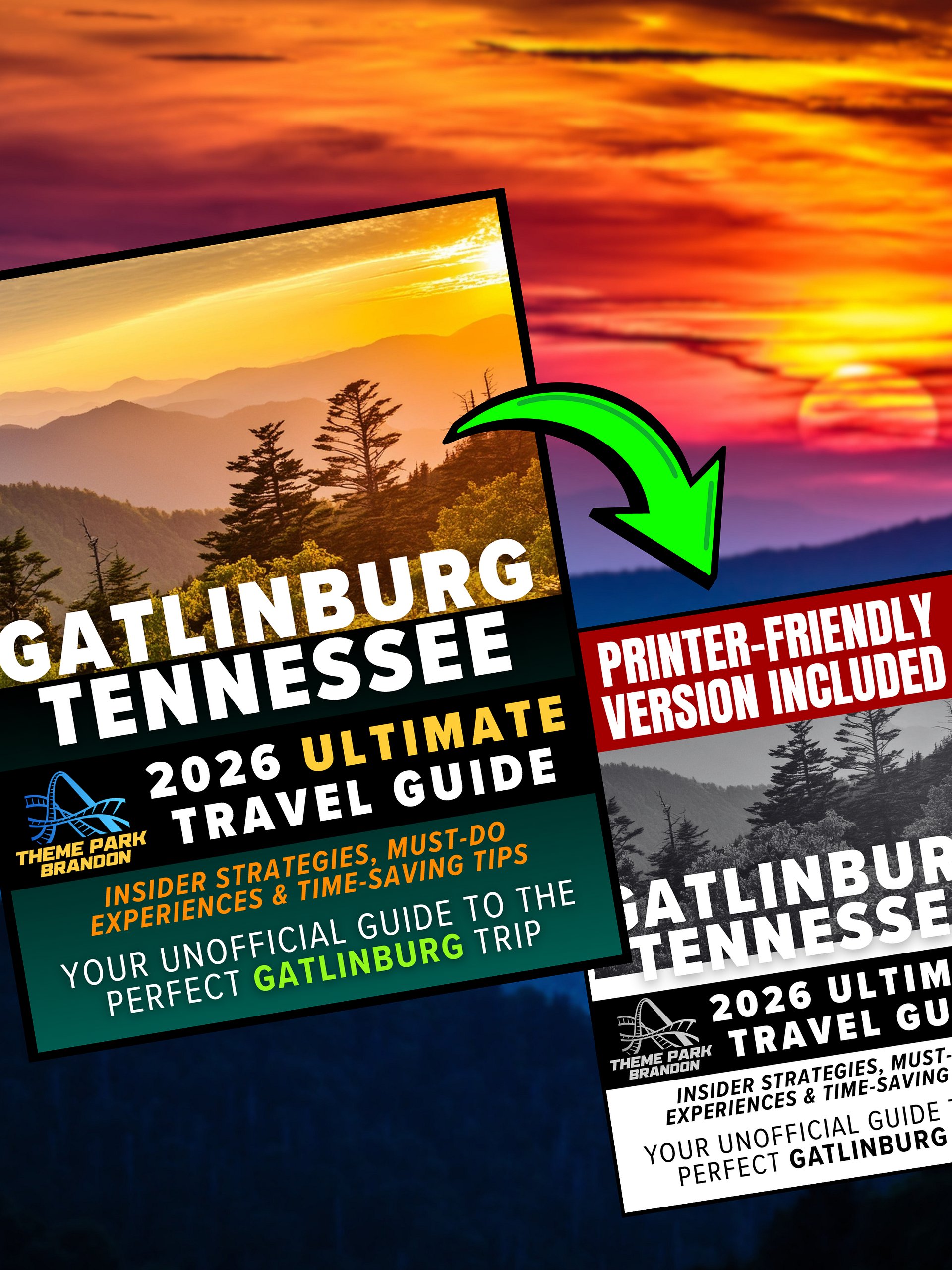 Gatlinburg Travel Guide 2026 | 66-Page Digital Guide + Printer-Friendly Version product image (1)
