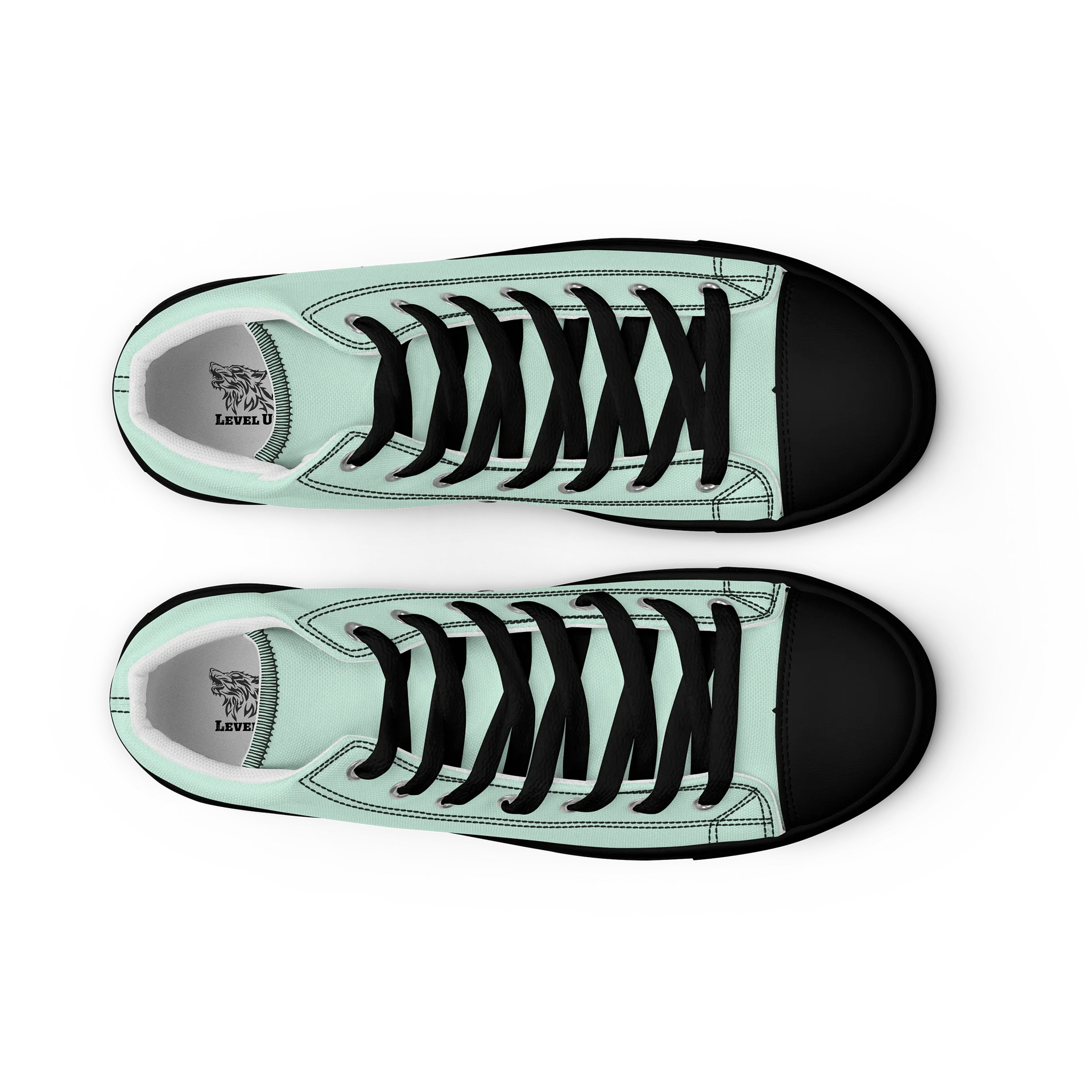 WORK YOUR DOG — Retro Graphic Women's High-Top Sneakers product image (9)