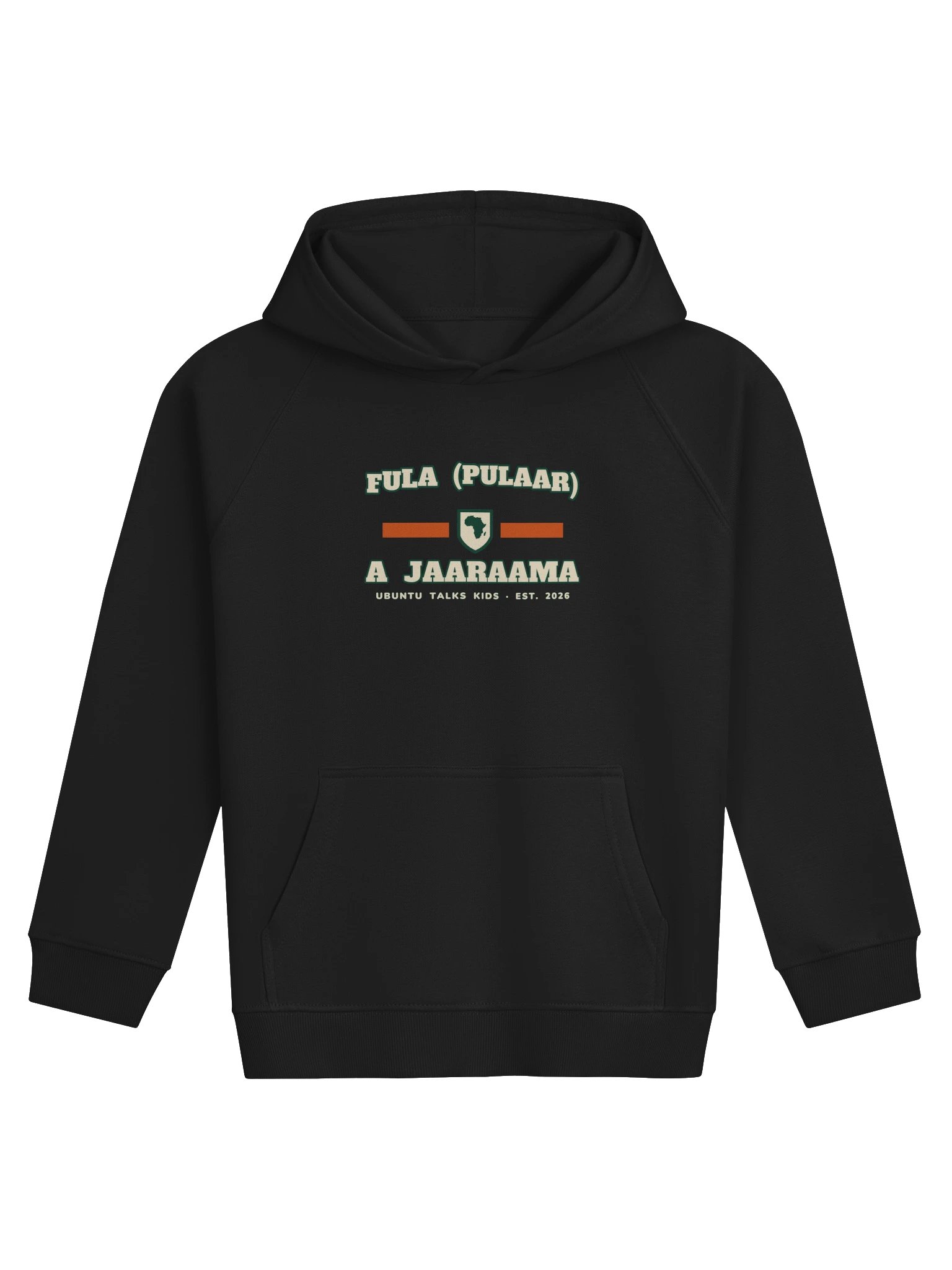 Little Language Club — A JAARAAMA | Fula (Pulaar) Kids Eco Hoodie product image (1)