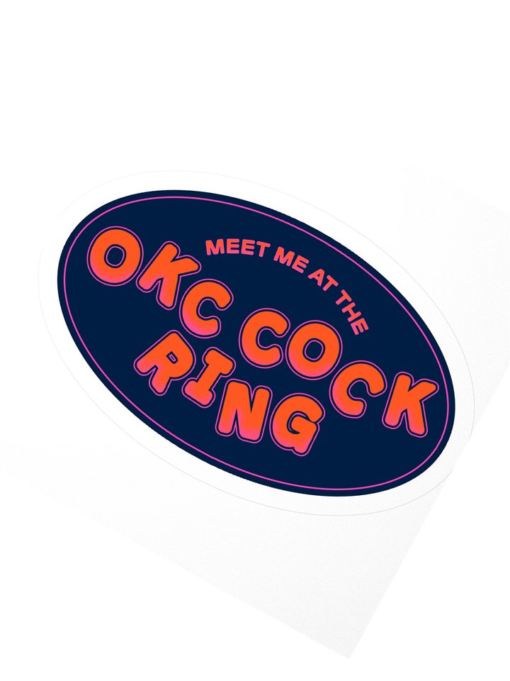 Meet Me at the OKC Cock Ring Sticker product image (4)