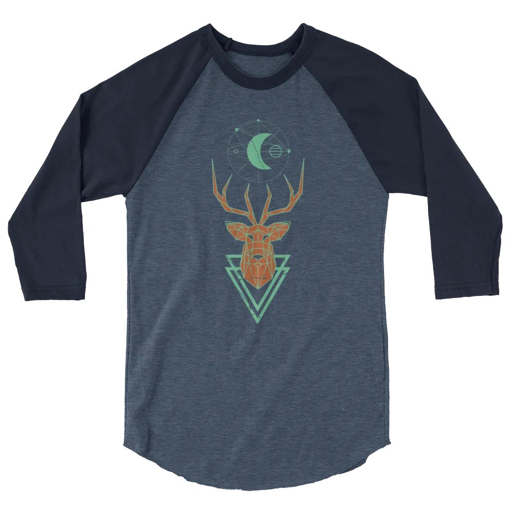 Geometric Deer Raglan Shirt product image (2)