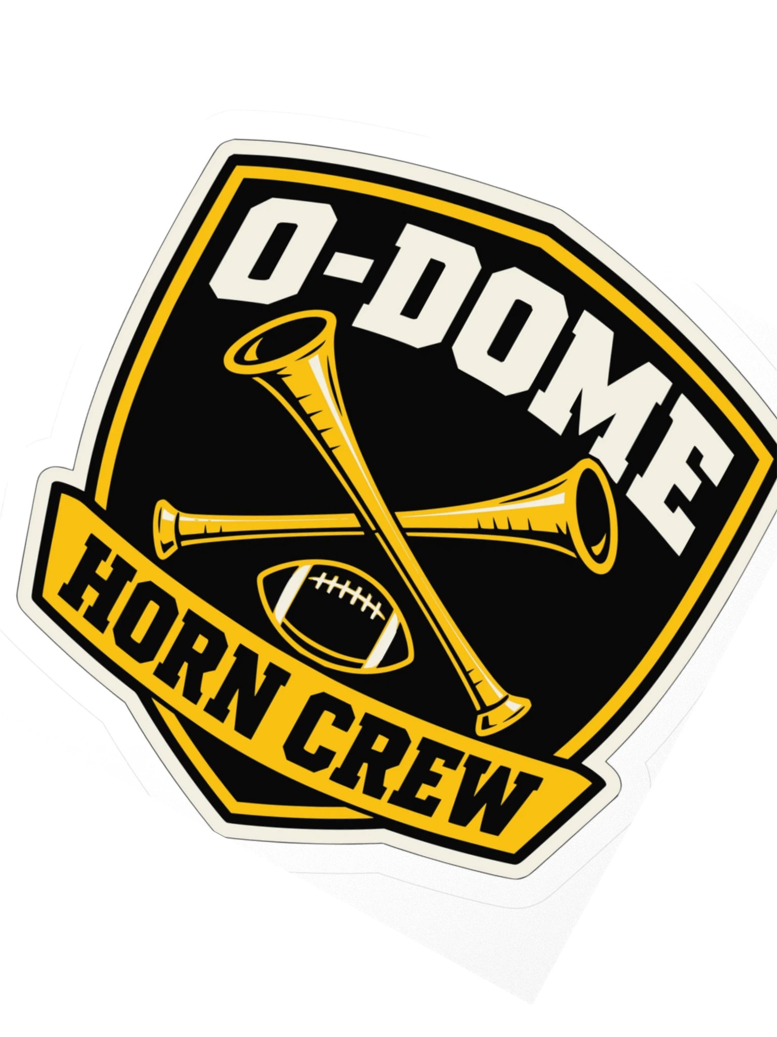 O-Dome Horn Crew Shield — Kiss-Cut Sticker product image (2)