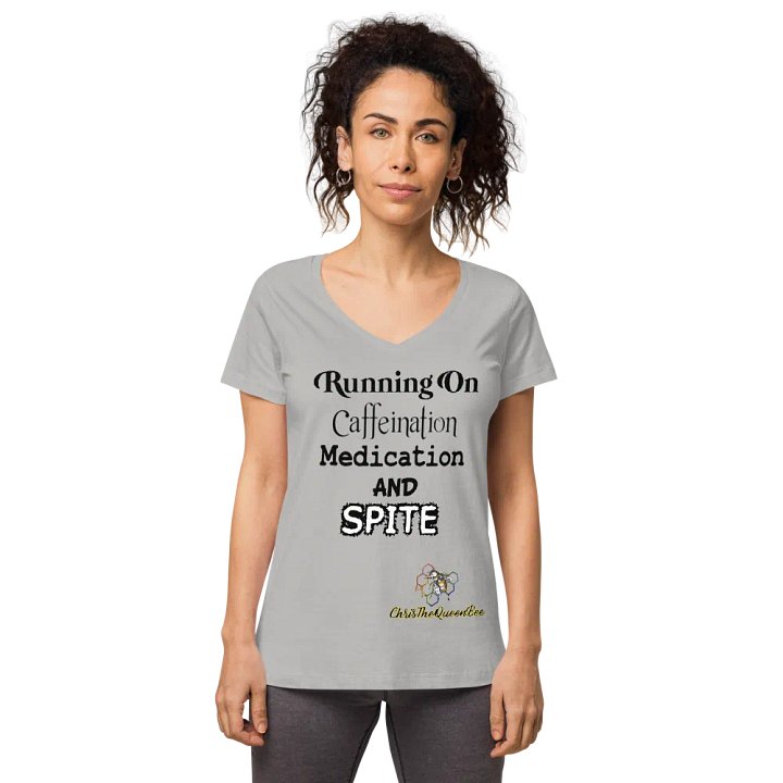Running on Light Color Women's V-Neck product image (1)