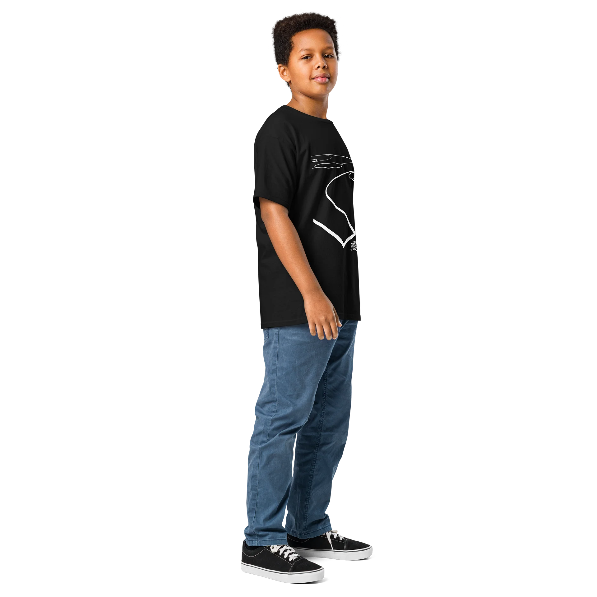 Love the Game Youth Classic (Front/Back) Black Tee product image (4)