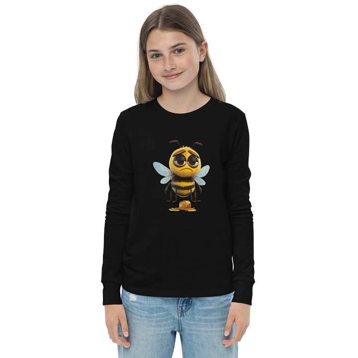 Sad Bee Youth Long Sleeve T-Shirt product image (9)