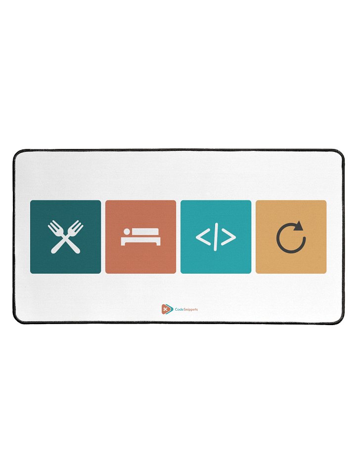 Emoji code Desk Mat — 15.5 x 31.5 product image (1)