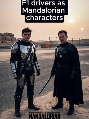 F1 drivers in the Mandalorian  Ignore max’s pistol  #f1 #starwars #mandalorian #grogu #verstappen  