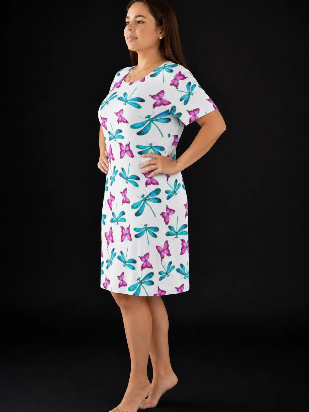 Whimsical Wings T-Shirt Dress product image (2)
