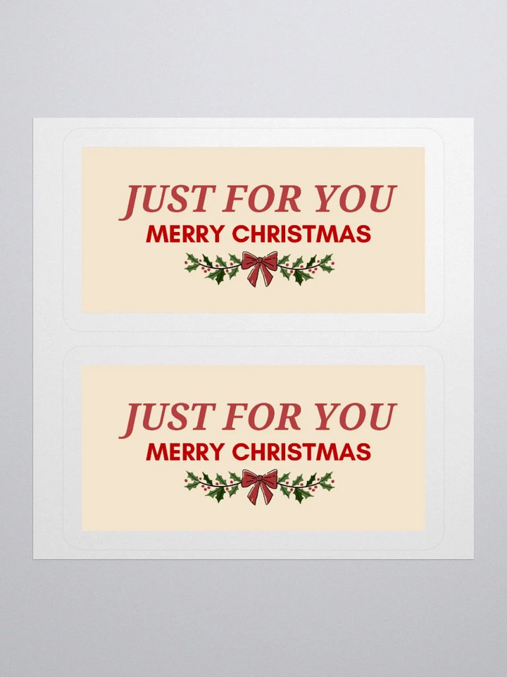 Just For You Merry Christmas Stickers product image (2)